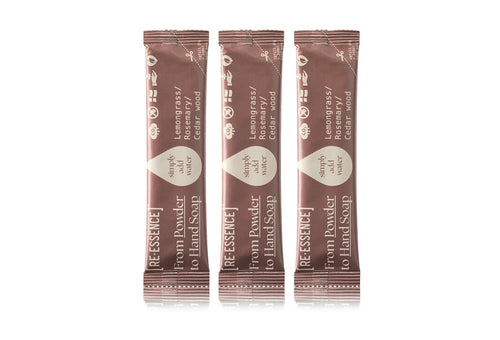 Håndsæbe Refillsaet – 3 Dufte & 3 Antal – Re-Essence