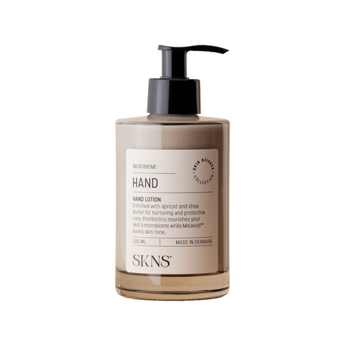 SKNS Hand Lotion – fugtgivende håndlotion med postbiotika og hybenkerneolie