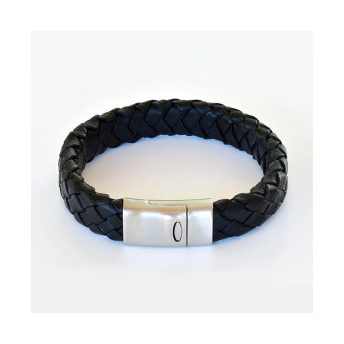 Flettet Læderarmbånd 14x6mm – 2 Farver – Built By Jan