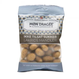 IKKE TILSAT SUKKER – LAKRIDS MANDLER – 110 G