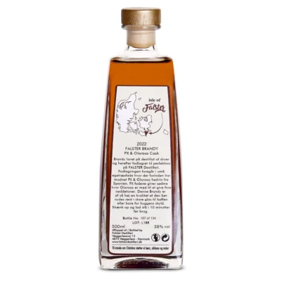 FALSTER BRANDY PX/OLOROSO 38% 50 cl - Billede 2