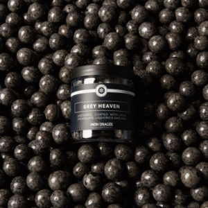 GREY HEAVEN – LIQUORICE COATED WITH MILK CHOCOLATE, LIQUORICE AND ANIS – 150 G