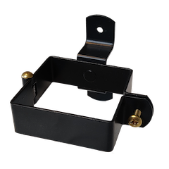 80x80mm Firkantet Hænselstift til træ Galv. Lakeret RAL 7021 30x2