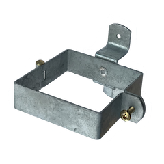 100x100mm Firkantet Hænselstift til træ Galv. 30x2