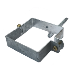 80x80mm Firkantet Hænselstift til mur Galv. 30x2