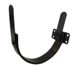 11" 1/2-rund konsoljern lige stern  VM/RZ Galv. Lakeret ≈ antrazink 25x4