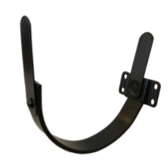 11" 1/2-rund konsoljern lige stern  VM/RZ Galv. Lakeret ≈ antrazink 25x4