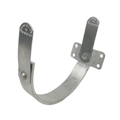 11" 1/2-rund konsoljern lige stern  VM/RZ Galv. 25x4