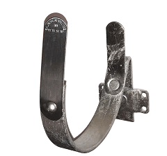 12" 1/2-rund konsoljern skrå stern - ombuk  VM/RZ Galv. 25x5