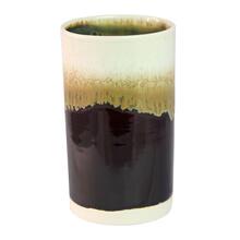 Mellem vase kaffebrun