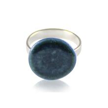 Stor havblå fingerring