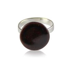 Stor kaffebrun fingerring