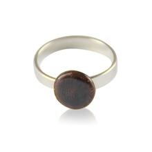 Lille kaffebrun fingerring