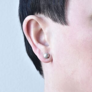 Puff Stud - Silver