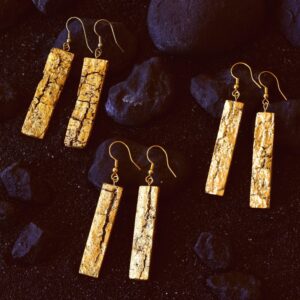 Rectangle Bark - Gold