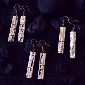 Rectangle Bark - Silver