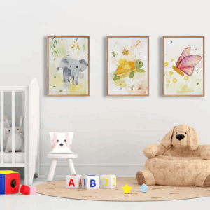 Børnelefant Plakat A4