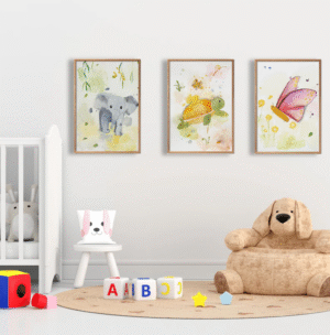 Børnelefant Plakat A4