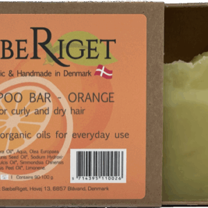 Økologisk fast shampoo bar orange - 100 gram