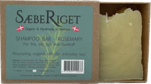 Økologisk fast shampoo bar rosemarin - 100 gram