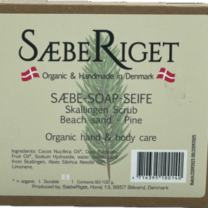 Økologisk Skallingen skrub sæbe med sand og fyrrenåle - 100 gram