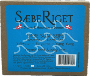 Økologisk Vesterhavs sæbe med havvand, bergamot & ylang ylang -  100 gram