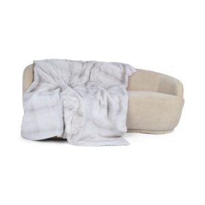 Minkplaid | Bagside af kashmir | Pearl Cross | 180x130 cm