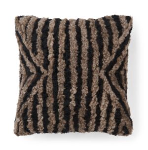 Stribet lammeskindspude | Korthåret | New Zealand | Dobbeltsidet