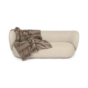 Minkplaid | Bagside af kashmir | Silver Blue | 120x136 cm