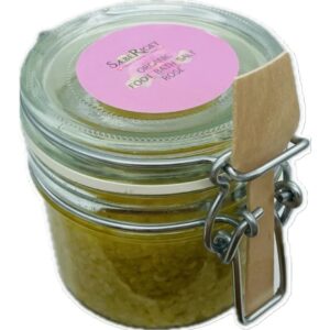 Økologisk Fodbadesalt med rose - 250 gram