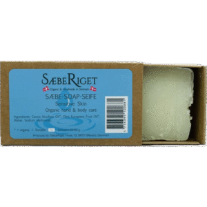 Økologisk fast håndsæbe bar sensitiv hud - 50 gram