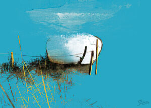 Bus Stop - mixed media (plakat)