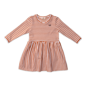 Laura Langærmet Kjole - Stripes