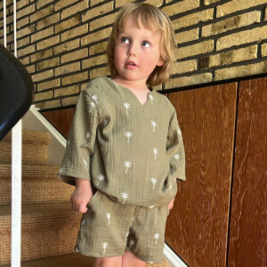 Charlie Shorts - Embroidery Palms