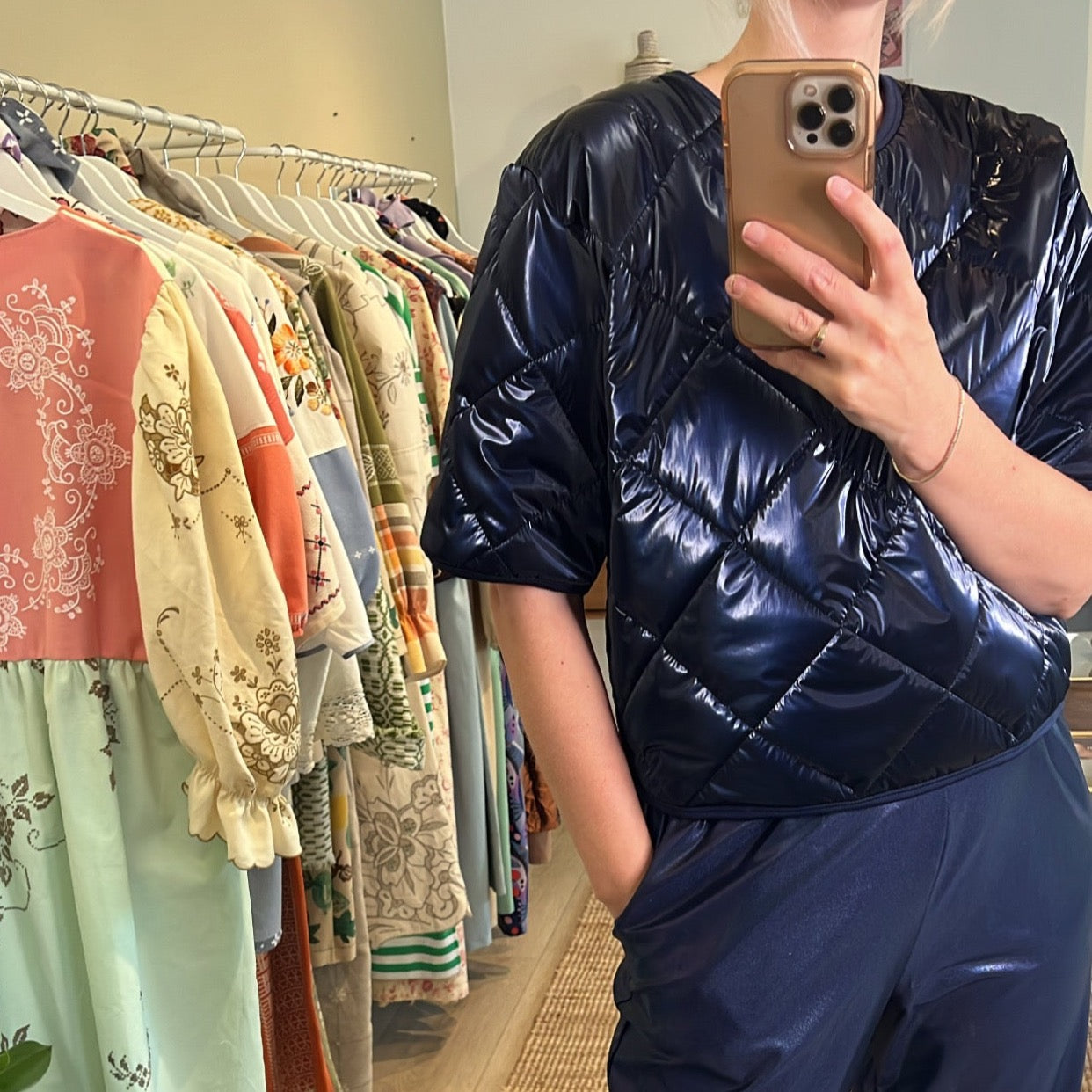 Quiltet Bluse - Billede 4