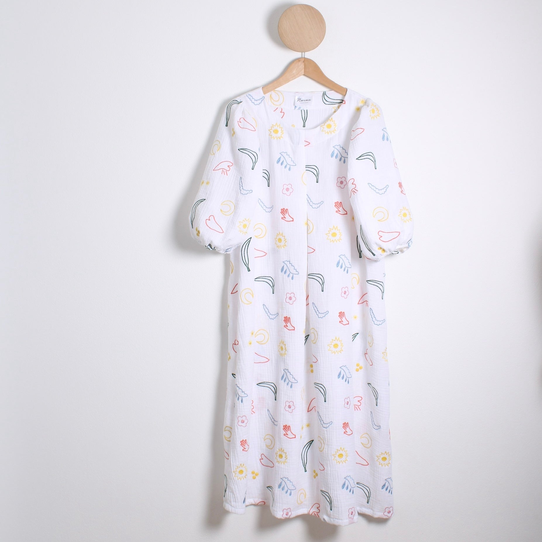 Muslin Kjole - Happy Embroidery - Billede 4