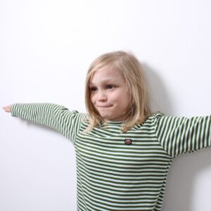 Billie Langærmet Tee - blue/army Stripes