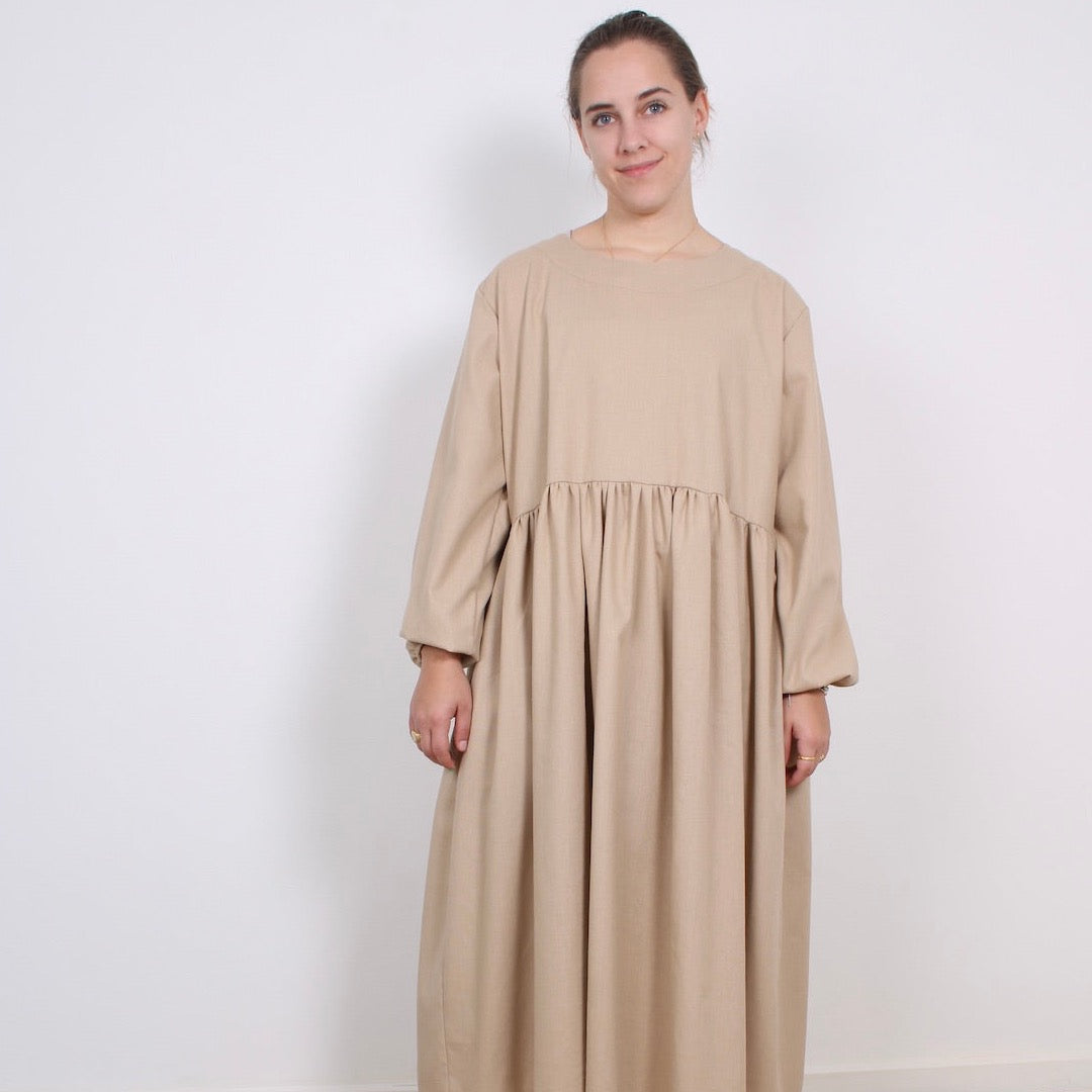 Beth Langærmet Kjole - Recycled Linen