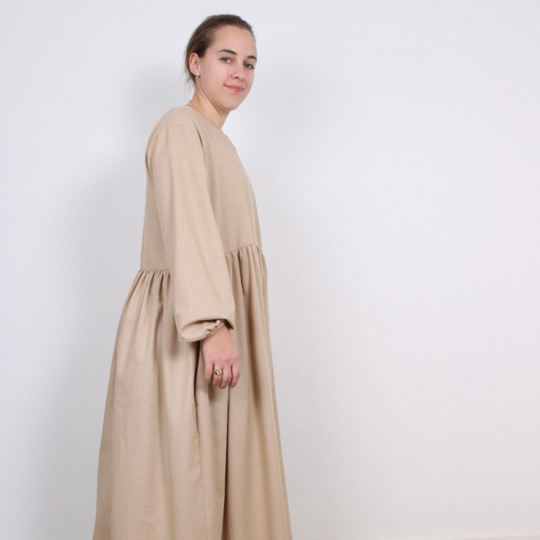 Beth Langærmet Kjole - Recycled Linen - Billede 2