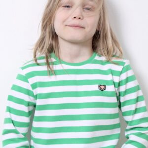 Billie Langærmet Tee - Lime Stripes