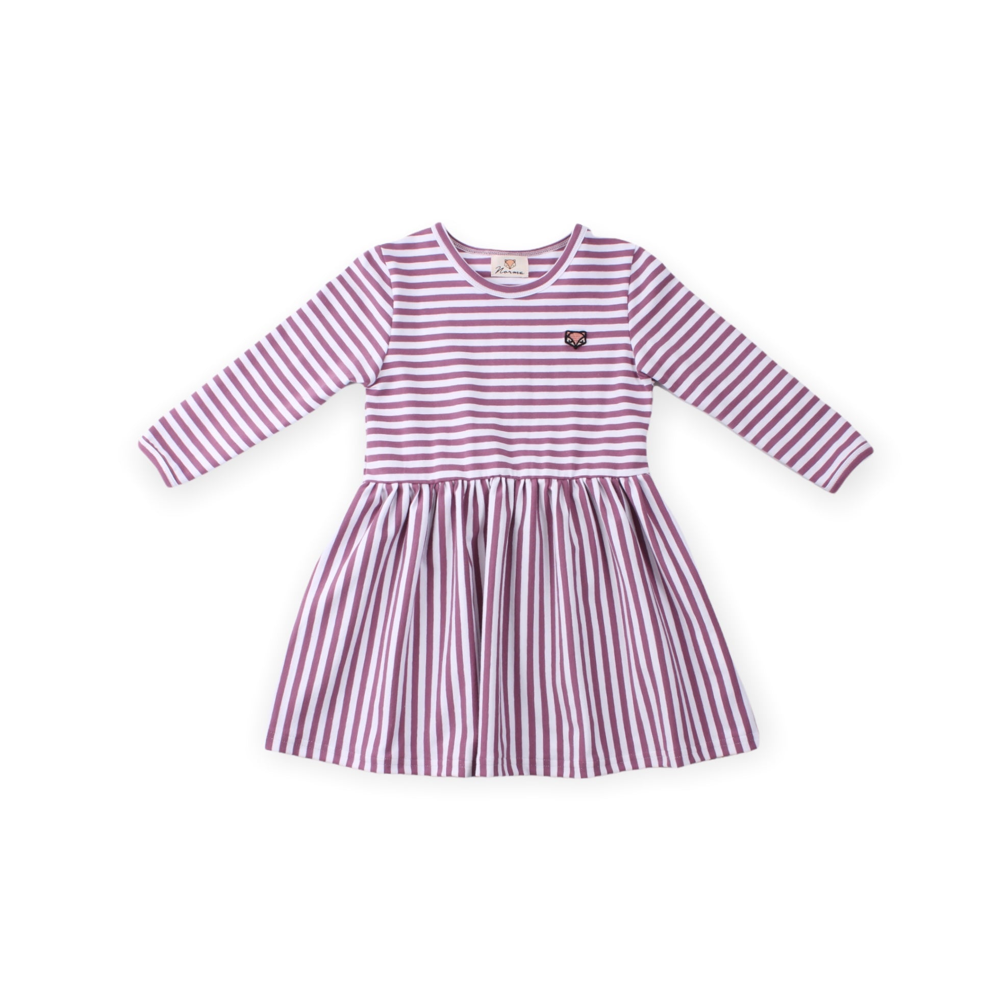 Laura Langærmet Kjole - Stripes - Billede 3