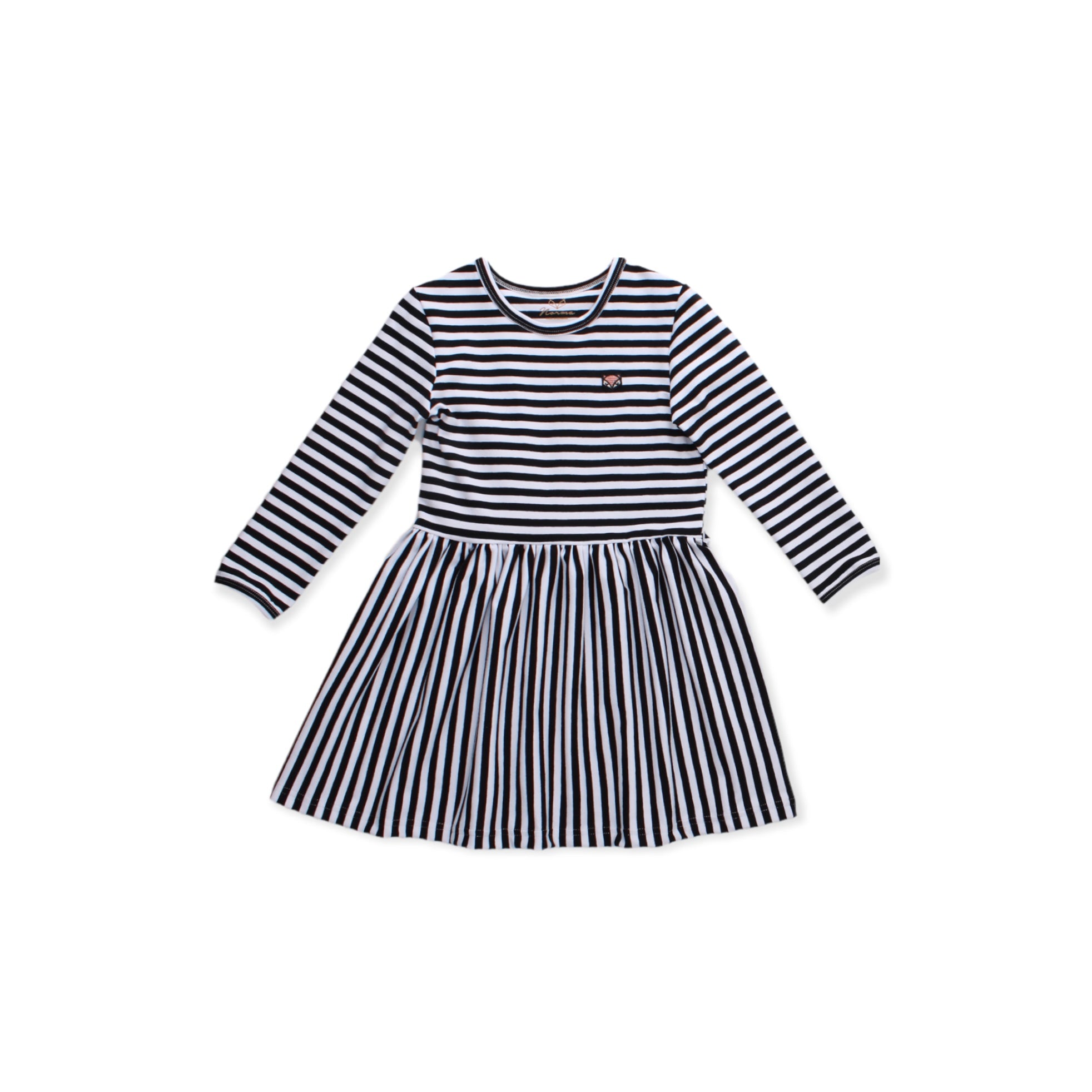 Laura Langærmet Kjole - Stripes - Billede 7