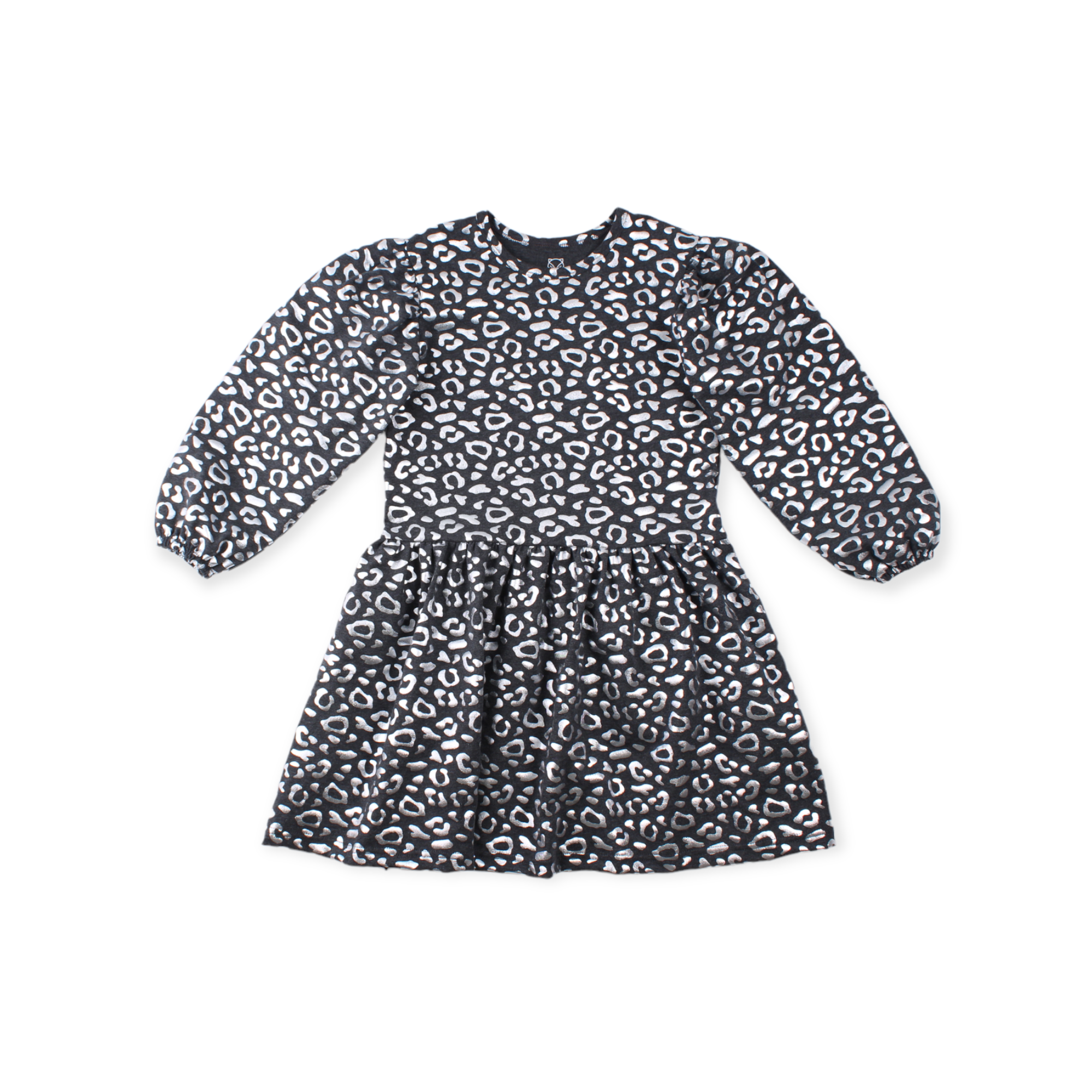 Siva Langærmet Kjole - Silver Sparkling Leo