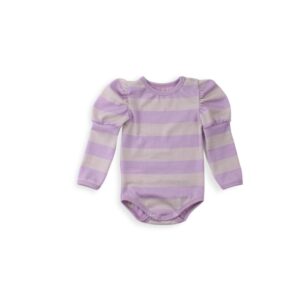 Marlie merinowool Body - Lilac Stripes