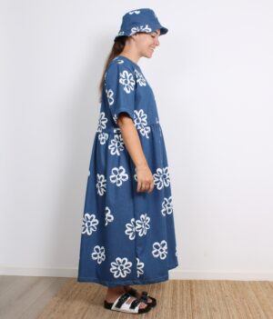 Beth Kjole - Denim Stretch Flowers