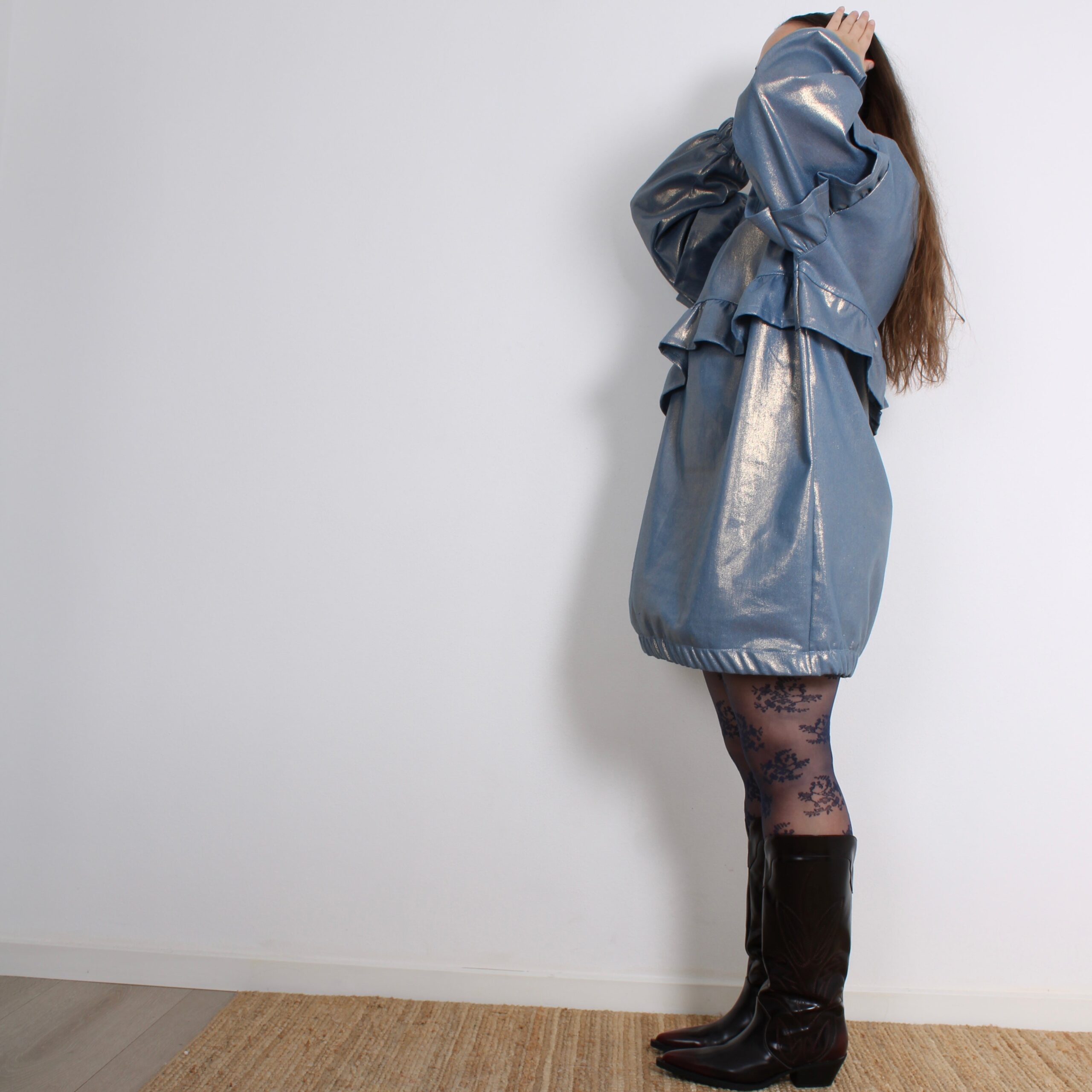 Oversize Kjole - Glitter Denim