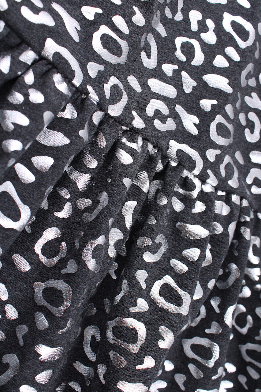 Siva Langærmet Kjole - Silver Sparkling Leo - Billede 3